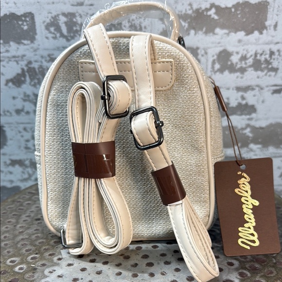 Wrangler Cream Textured Mini Backpack - Picture 2 of 2